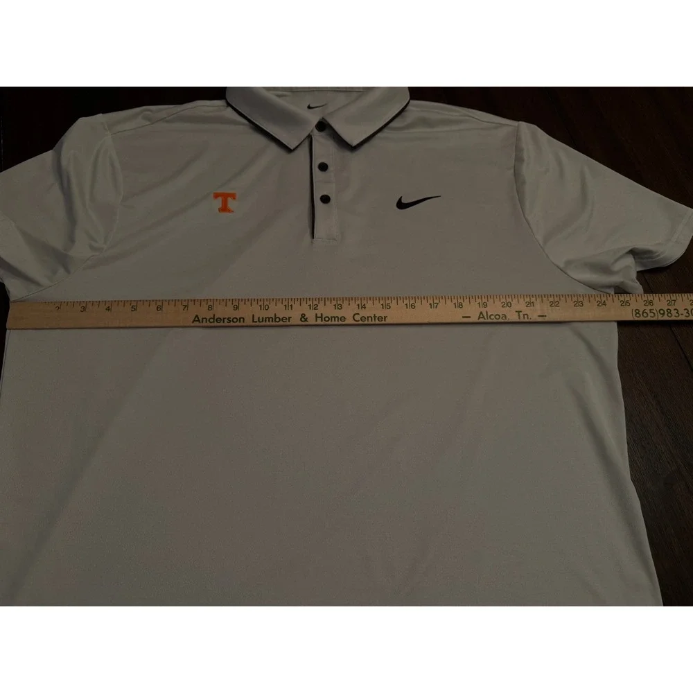 Nike Tennessee Volunteers Dri-FIT Polo Mens XL Light Grey SEC Volunteers Golf